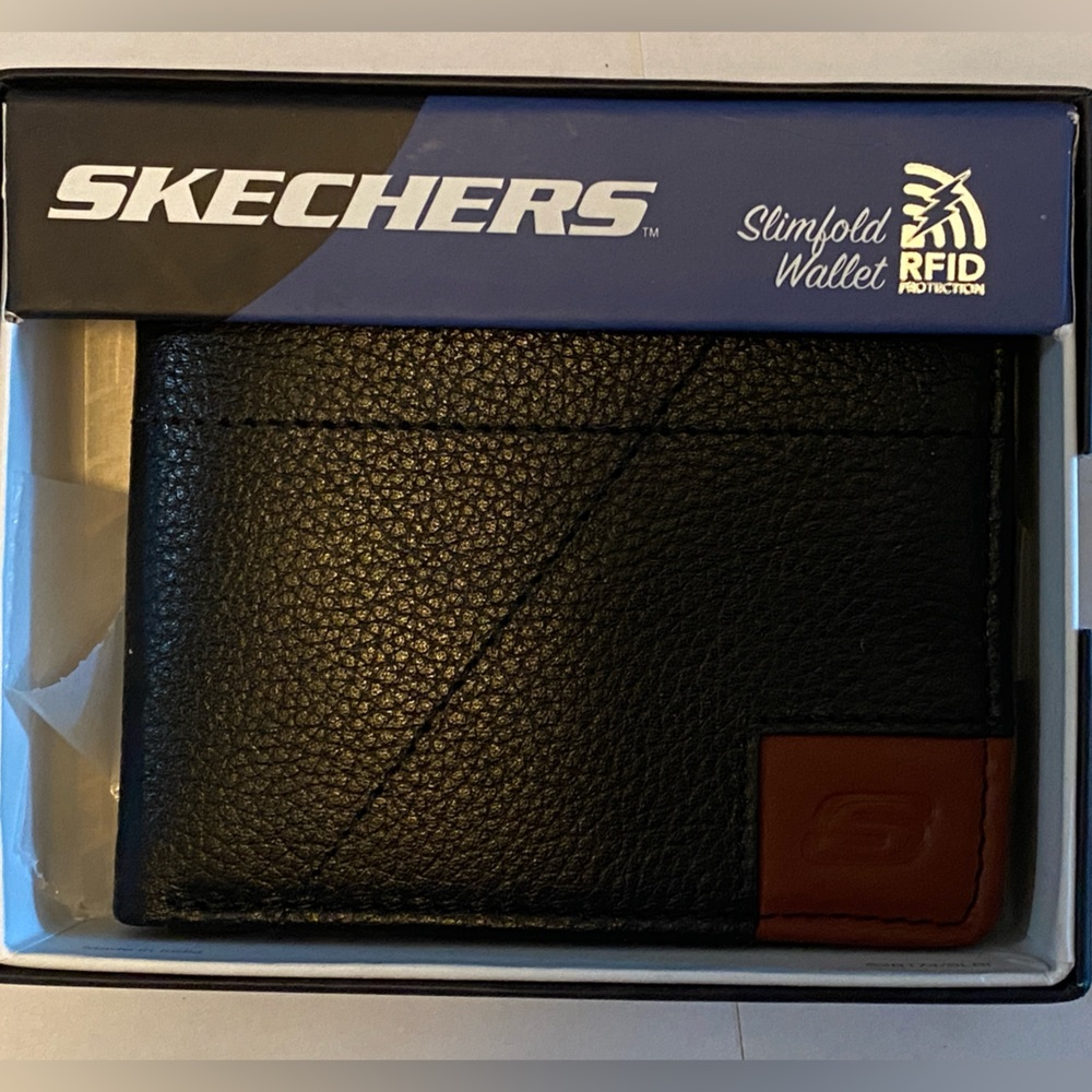 Sketchers Slimfold Wallet RFID protection